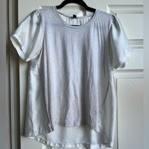 Unique Jcrew Satin Back T-shirt